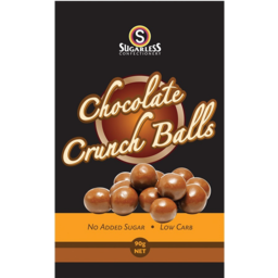 Photo of Sugarless Confectionery Chocolate Coated Crunch Balls 90g