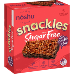 Photo of Noshu Snackles Double Choc 97% Sugar Free 5 Pack 110g