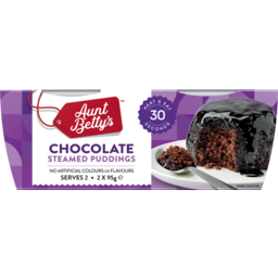 Photo of Aunt Bettys Chocolate Steamed Puddings