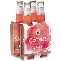 Photo of Vodka Cruiser Lush Guava 4.6% 275ml 4 Pack