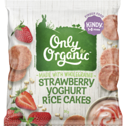Photo of Only Organic Rice Cake Yoghurt Strawberry 30gm