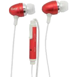Photo of iGear Earphones Metal with Microphones - Red