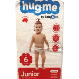Photo of Hug Me Baby & Co Junior Size 6 Nappies 16-25kg 38 Pack