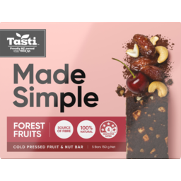 Photo of Tasti Made Simple Muesli Bars Forest Berry 5 Pack