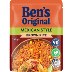 Photo of Bens Xrice Brown Mexican 250gm