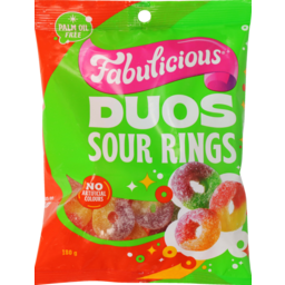 Photo of RJs Fabulicious Sour Rings 180g