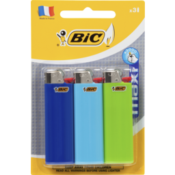 Photo of Bic J26 Pocket Lighter Assorted Colours 3 Pack 3pk