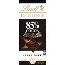 Photo of Lindt Excellence Dark 85% Cocoa Chocolate Block 100g