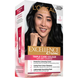 Photo of Loreal Excellence Creme Colour Black Single Pack