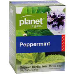 Photo of Planet Organic Peppermint Tea Bags 25 Pack 28g