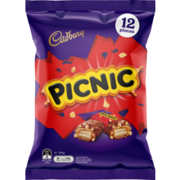 Photo of Cadbury Picnic Chocolate Sharepack 12 Pack 180g