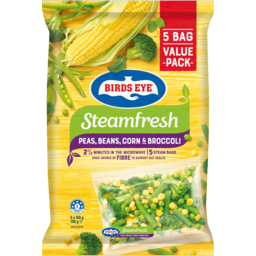 Photo of Birds Eye Steamfresh Peas, Beans, Corn & Broccoli 5 Pack