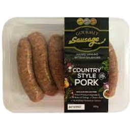 Photo of Sausages Pork Country Style 500gm