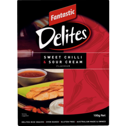 Photo of Fantastic Delites Rice Snacks Sweet Chilli And Sour Cream 100gm