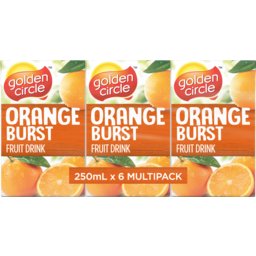Photo of Golden Circle® Orange Burst Fruit Drink Multipack Poppers 6.0x250ml