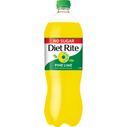 Photo of Diet Rite Pine Lime No Sugar Bottle 1.25l