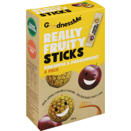 Photo of Goodnessme Really Fruity Sticks Pineapple & Passionfruit 8pk 120g