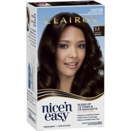 Photo of Clairol Nice 'N Easy 3.5 Natural Darkest Brown Permanent Hair Colour 173g