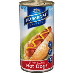Photo of Plumrose 6 Skinless Hot Dogs