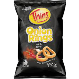 Photo of Thins Onion Rings Hot & Spicy 85gm