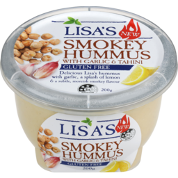 Photo of Lisa's Hummus Smokey With Garlic & Tahini 200g