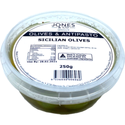 Photo of J&Co Olives Green Sicilian 250g