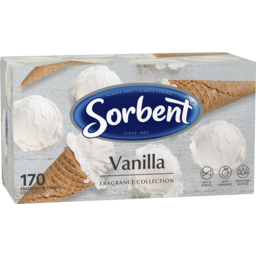 Photo of Sorbent Vanilla Fragranced Collection Tissues 170 Pack 