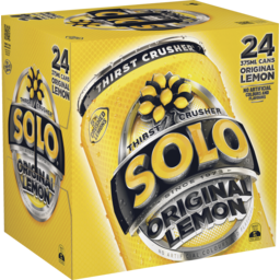 Photo of Solo Thirst Crusher Original Lemon Soft Drink Cans Multipack