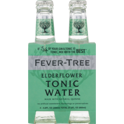 Photo of Fever Tree Elderflower Tonic Water Bottles 4x200ml