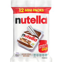 Photo of Nutella Hazelnut Spread With Cocoa 12 Mini Packs 180g