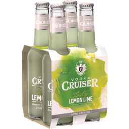 Photo of Vodka Cruiser Zesty Lemon Lime 4.6% Bottle 4x275ml
