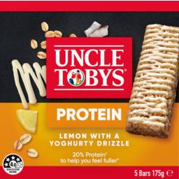 Photo of Uncle Tobys Lemon With A Yoghurty Drizzle Protein Muesli Bars 5 Pack 175g