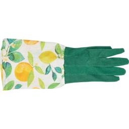 Photo of Annabel Trend Linen Long Sleeve Garden Gloves - Amalfi Citrus 