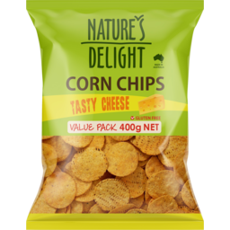 Photo of Natures Delight Tasty Cheese Corn Chips 400g
