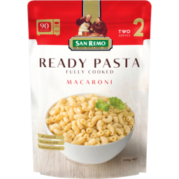 Photo of San Remo Macaroni Ready Pasta Fully Cooked 250g