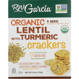 Photo of RW Garcia Lentil with Tumeric Crackers