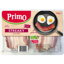 Photo of Primo Streaky Bacon Wood Smoked Gluten Free 430g