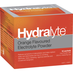 Photo of Hydralyte Electrolyte Powder Orange Flavoured 10 Pack