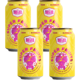 Photo of The Mill Brewery Super Fruits Strawberry & Yuzu Sour 4pk