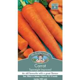 Photo of Mr Fothergills Seeds Carrot Topweight Improved A