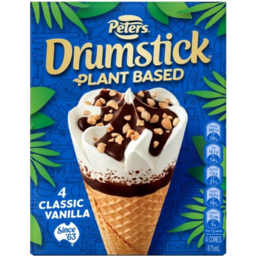 Photo of Peters Plant-Based Vanilla Drumstick 4pk