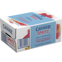Photo of Vodka Cruiser Spritz Pink Grapefruit Can 275ml 24 Pack