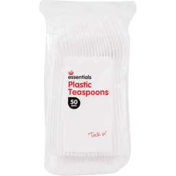 Photo of Essentials Plastic Teaspoons 50 Pack