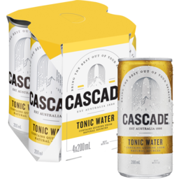 Photo of Cascade Tonic Water Mini Cans Multipack 4 X 200ml 4.0x200ml