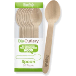 Photo of Bio Cutlery Wooden Spoon 10pk