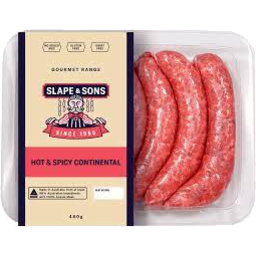 Photo of Slape Sausages Continental Hot & Spicy