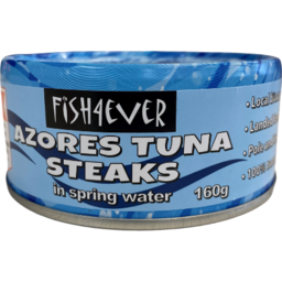 Photo of Fish4Ever Sustainably Fished Tuna Steaks in water 160g