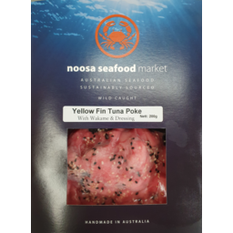 Photo of Noosa Seafood Market Fish – Yellow Fin Tuna Poke w Dressing & Wakame