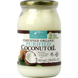 Photo of Chef's Choice Organic Purified Coconut Oil 915ml