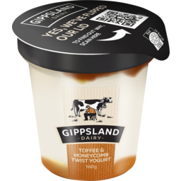 Photo of Gippsland Dairy Toffee & Honeycomb Twist Yoghurt